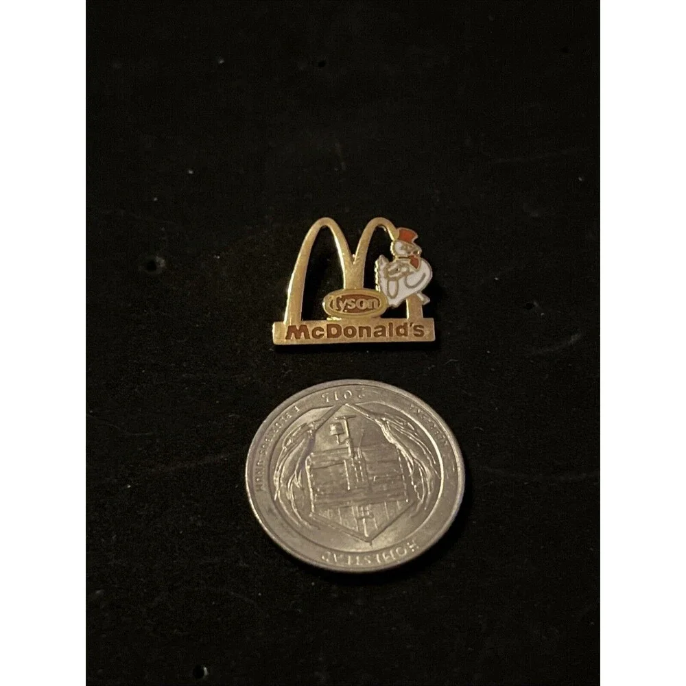 McDonald’s Golden Arches Tyson Chicken‎ Employee Lapel Hat Pin